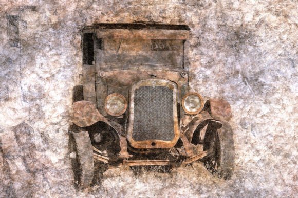 Collage of Old Car Scrap Graphics Pack24: A Creative Resource for Modern Expression