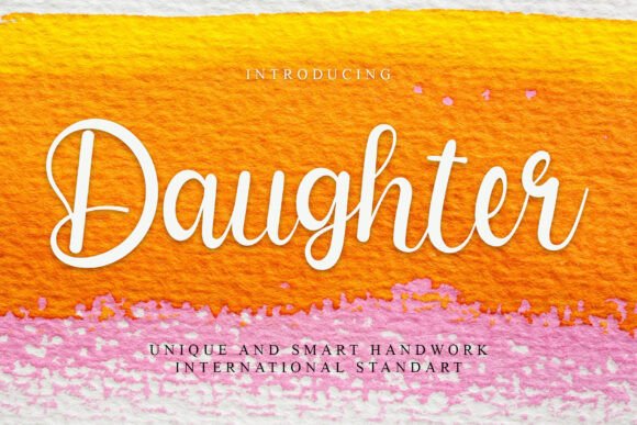 Daughter Font: A Handwritten Style for Designers