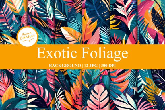 Exotic Foliage Backgrounds: Elevate Your Digital Designs with Natureβs Touch