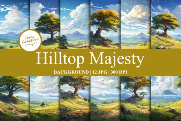 Hilltop Majesty Background: Elevating Digital Designs with Timeless Elegance