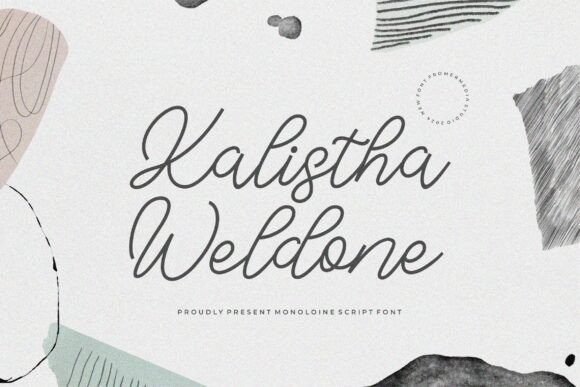 Kalistha Weldone: A Script Font That Elevates Handwritten Design