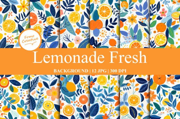 Lemonade Fresh Background: A Versatile Digital Design Resource