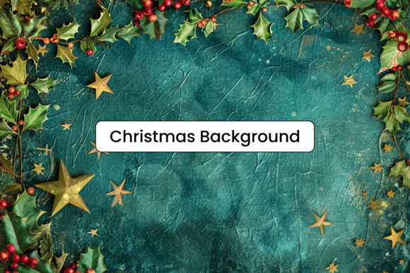 Rustic Mistletoe Christmas Background: A Timeless Design for Festive Creations