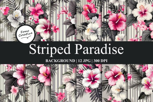Striped Paradise Background: A Designerβs Digital Canvas