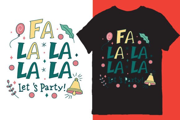 Typography Christmas T-shirt Design for Festive Impact