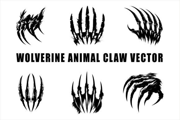 Wolverine Animal Claw Vector: A Versatile Design Element for Creative and Professional Use